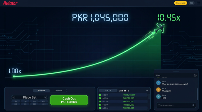 Main screen of 3K Club Game aviator page for PK players